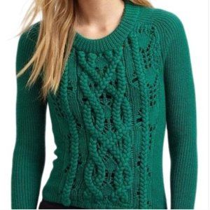 Marc by Marc Jacobs Green Cable Knit Sweater Size Medium
